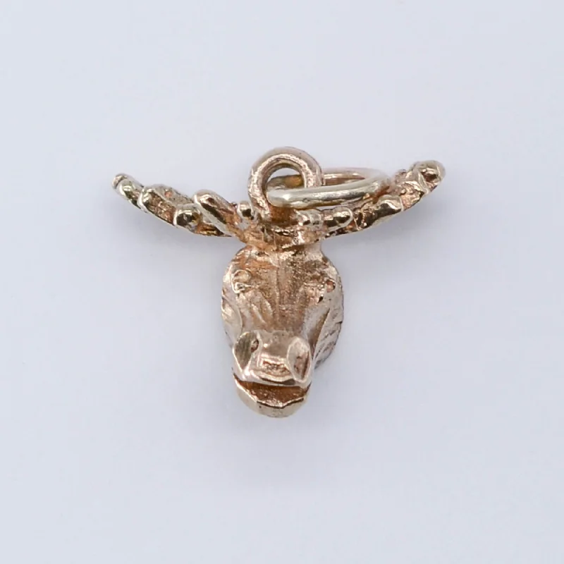 geometric diamond earrings gold 10k Moose Charm