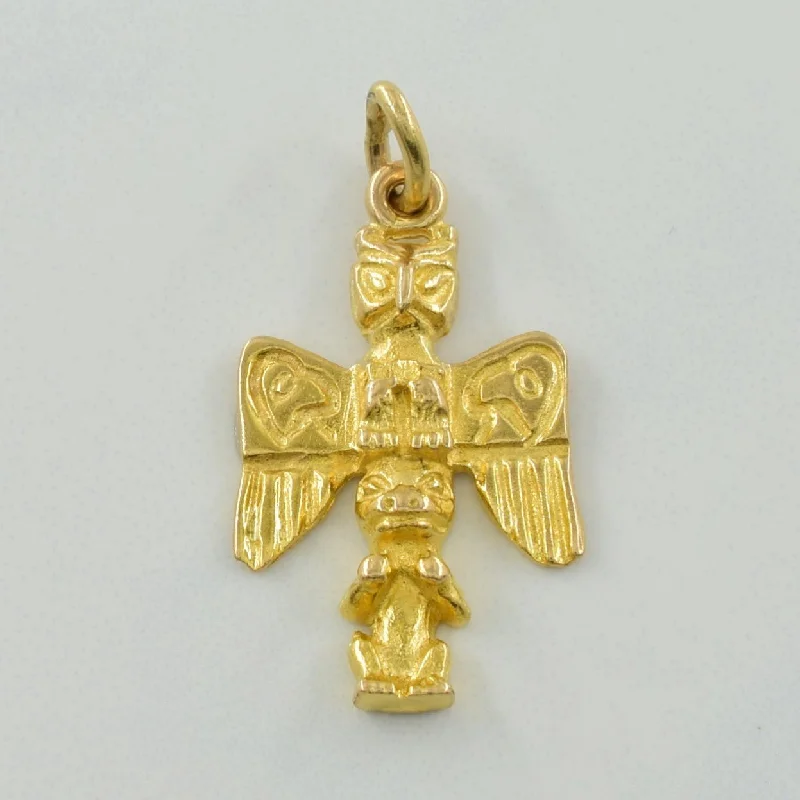 10k Yellow Gold Alaska Totem Pole |