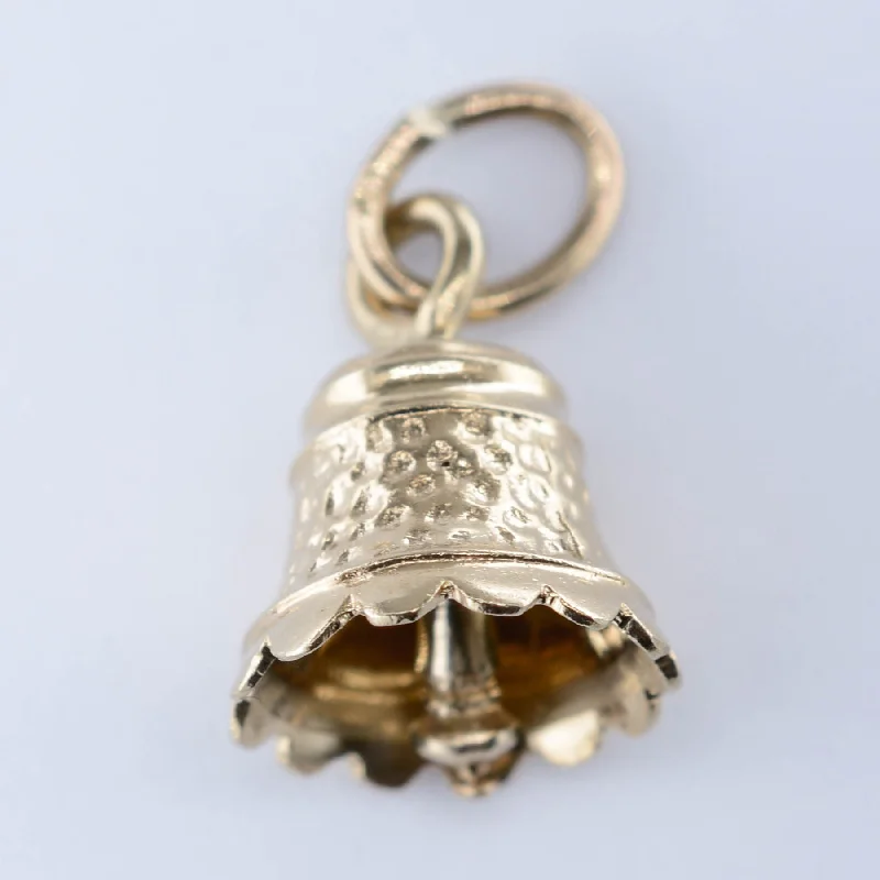 10k Yellow Gold Bell Charm