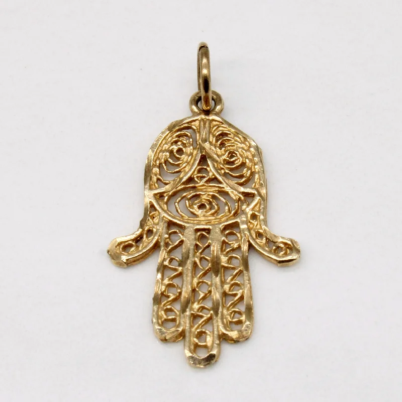 men’s black titanium ring 10k Yellow Gold Pendant