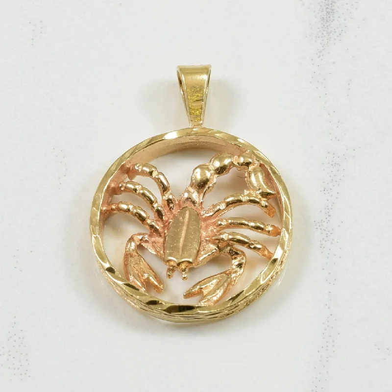white gold necklace simple 10k Yellow Gold Scorpion Pendant