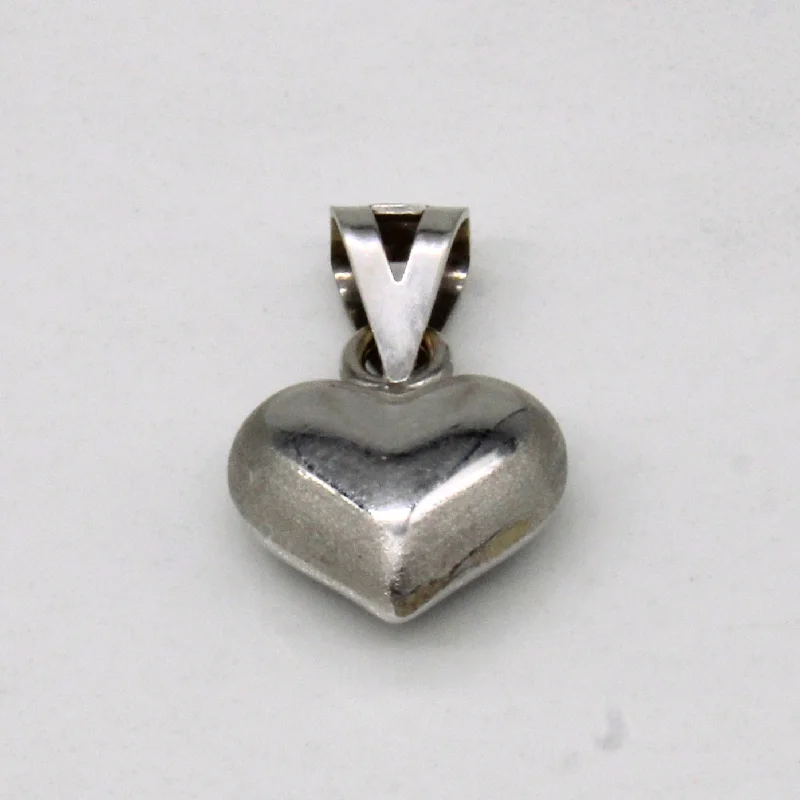 sapphire halo engagement ring 18k White Gold Heart Pendant