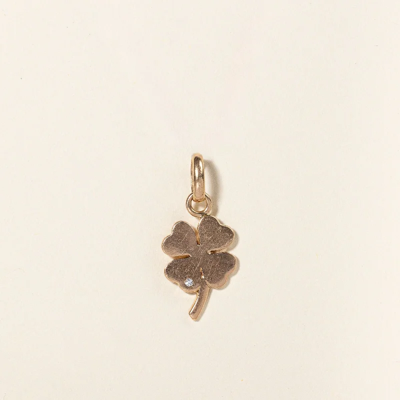 Diamond Four Leaf Clover Pendant | 0.01ct |