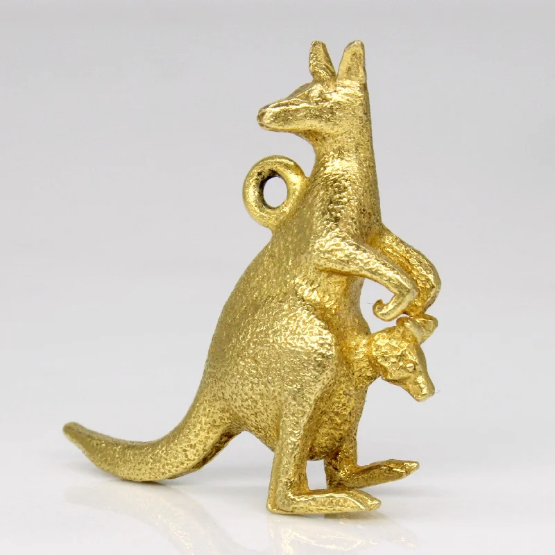 9k Yellow Gold Kangaroo Charm