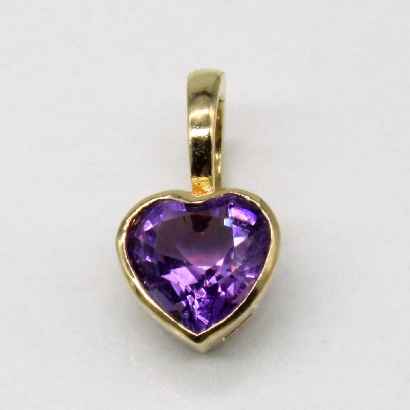 star-shaped cartilage stud earrings Amethyst Heart Charm | 1.50ct |