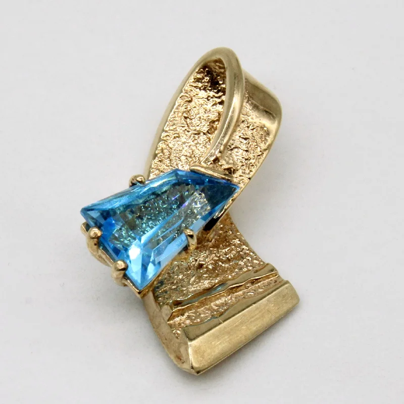 vintage art deco bracelet Blue Topaz Pendant | 2.50ct |