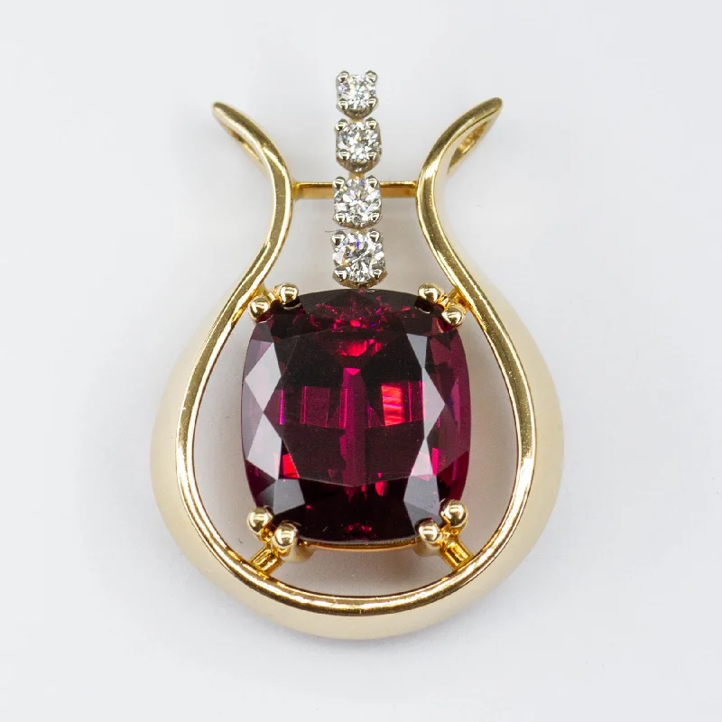 celestial star cluster earrings 'Cavelti' Garnet and Diamond Pendant | 10ct | 0.14ctw celestial star cluster earrings 'Cavelti' Garnet and Diamond Pendant | 10ct | 0.14ctw