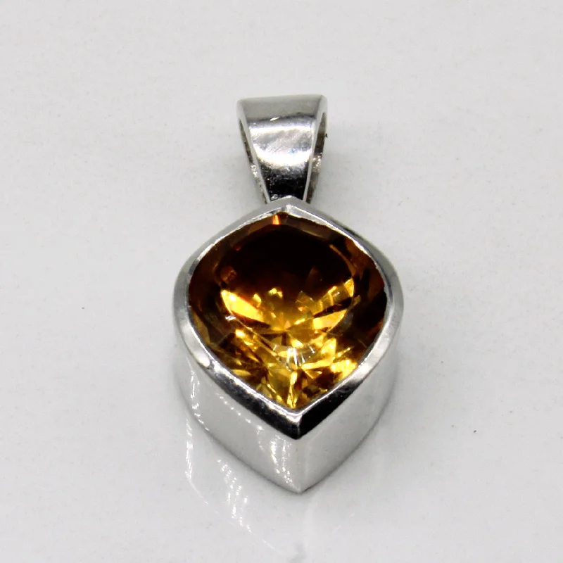 custom star sign necklace Citrine Pendant | 3.50ct |