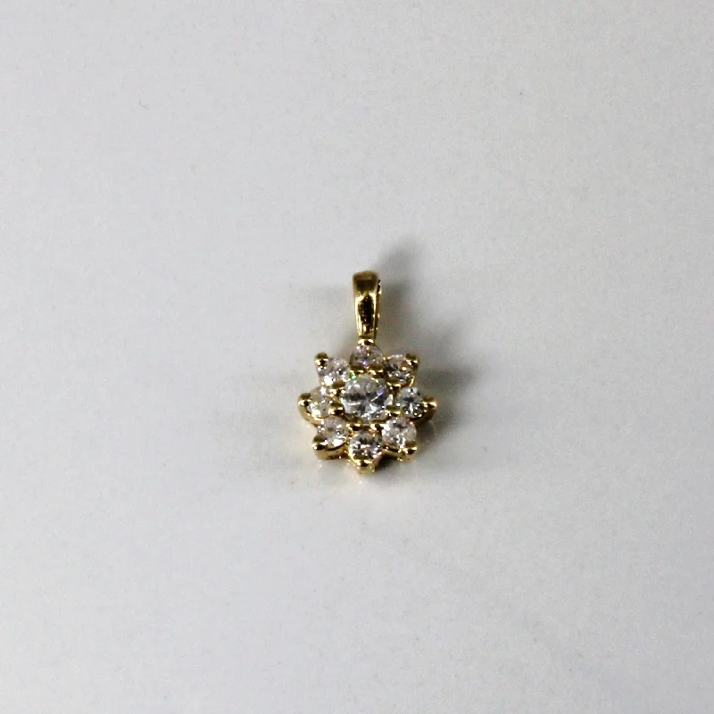 bold statement cuff bracelet Cluster Diamond Floral Pendant | 0.43ctw |