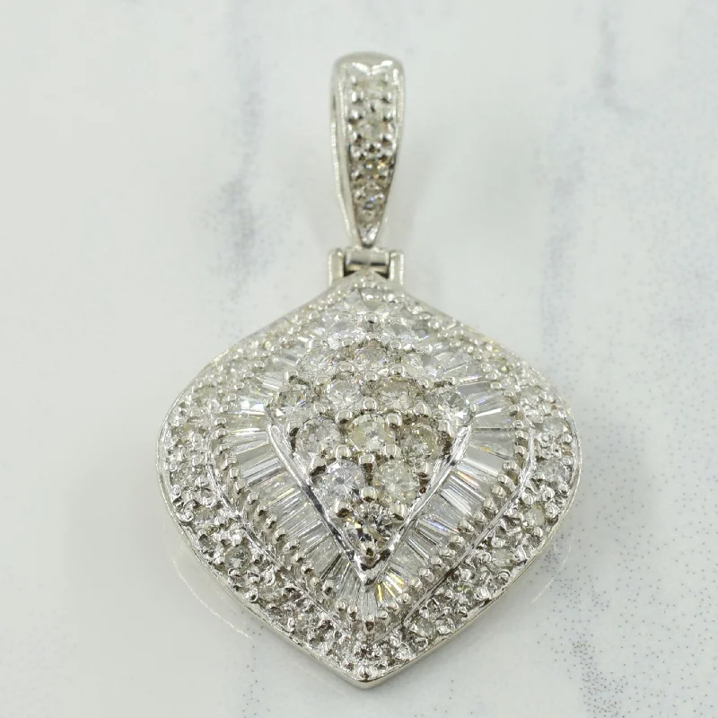 black spinel ring men Cluster Diamond Pendant | 2.00ctw |