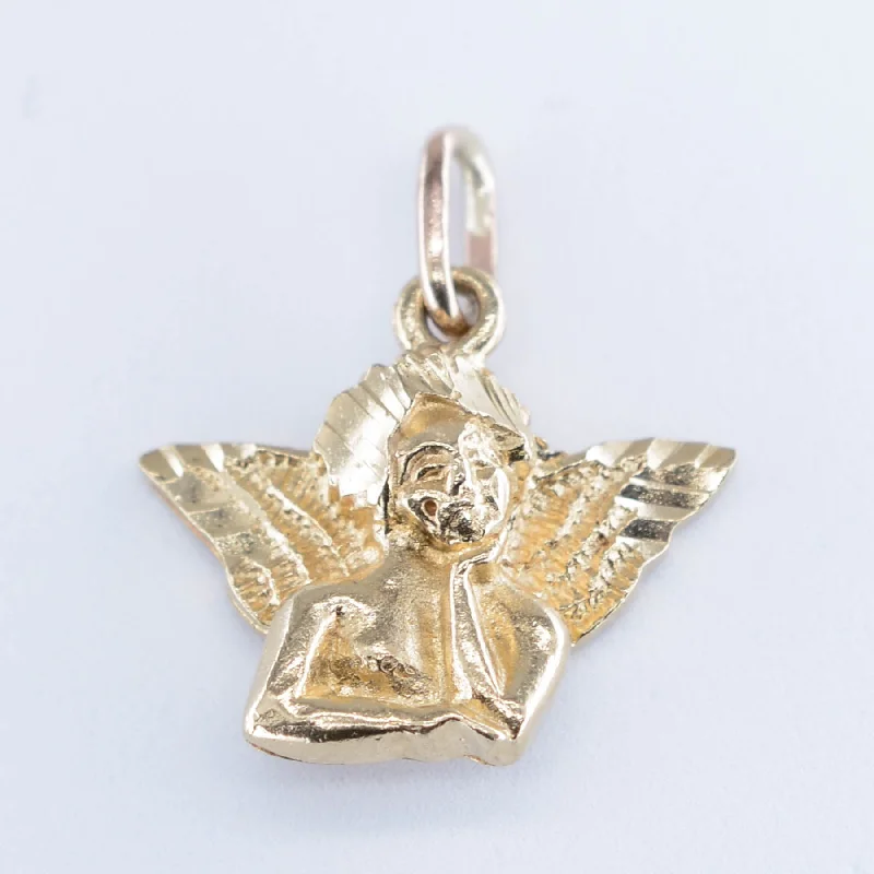 dainty sapphire stacking rings 10k Angel Charm