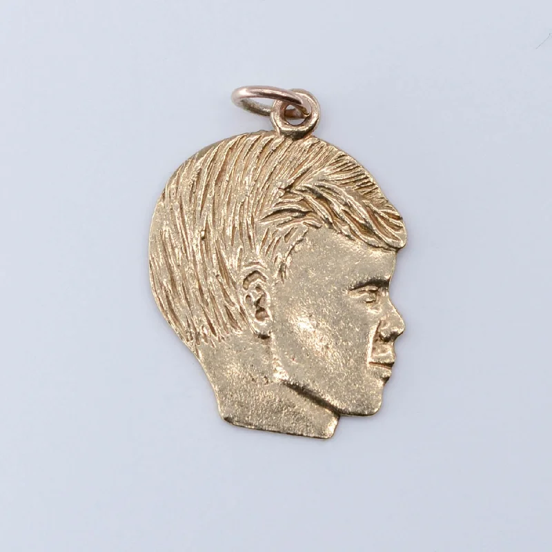 gold daisy stud earrings 10k Boy Charm