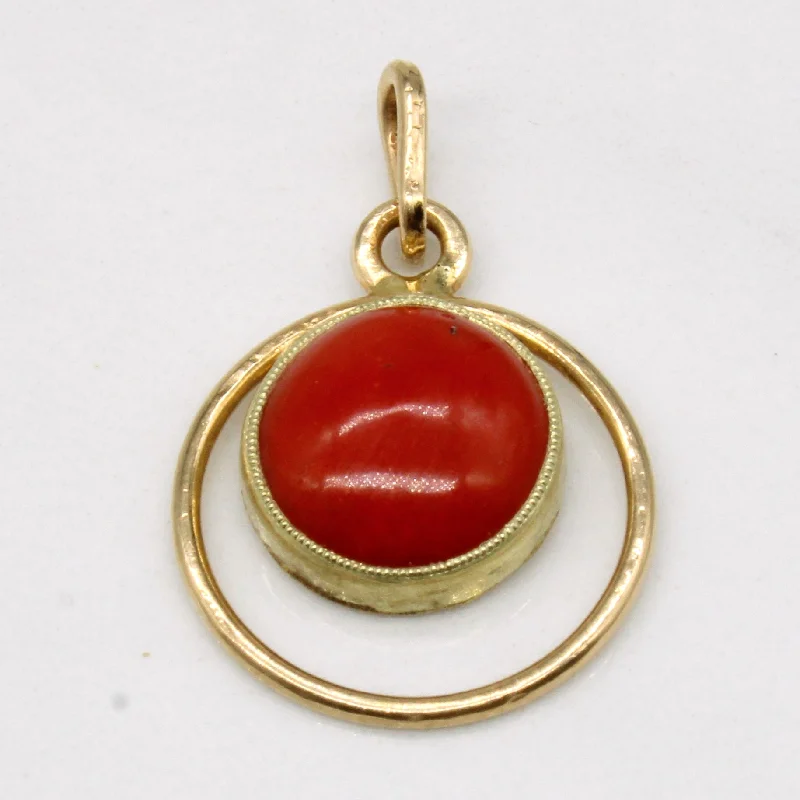 black opal engagement ring Coral Pendant | 2.15ct |