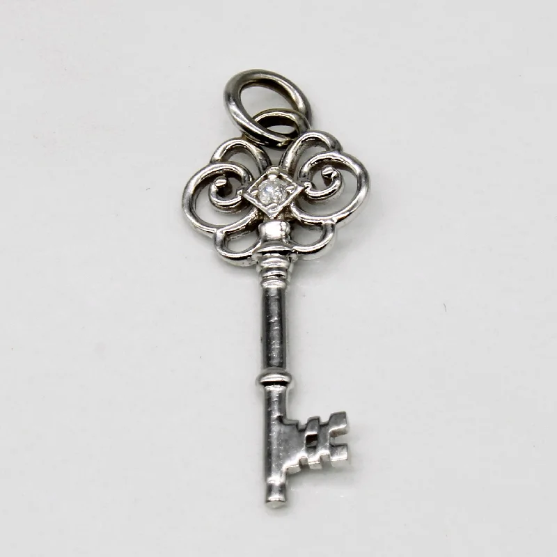 black diamond stud earrings Diamond Antique Style Key Pendant | 0.02ct |