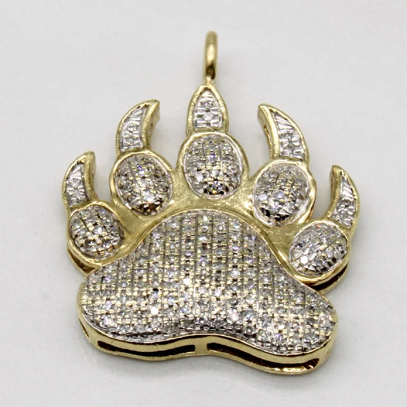 Diamond Bear Paw Pendant | 0.37ctw |