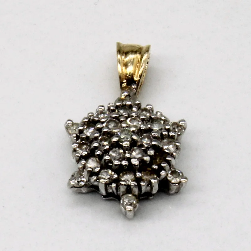 bold gothic skull necklace Diamond Cluster Pendant | 0.20ctw |