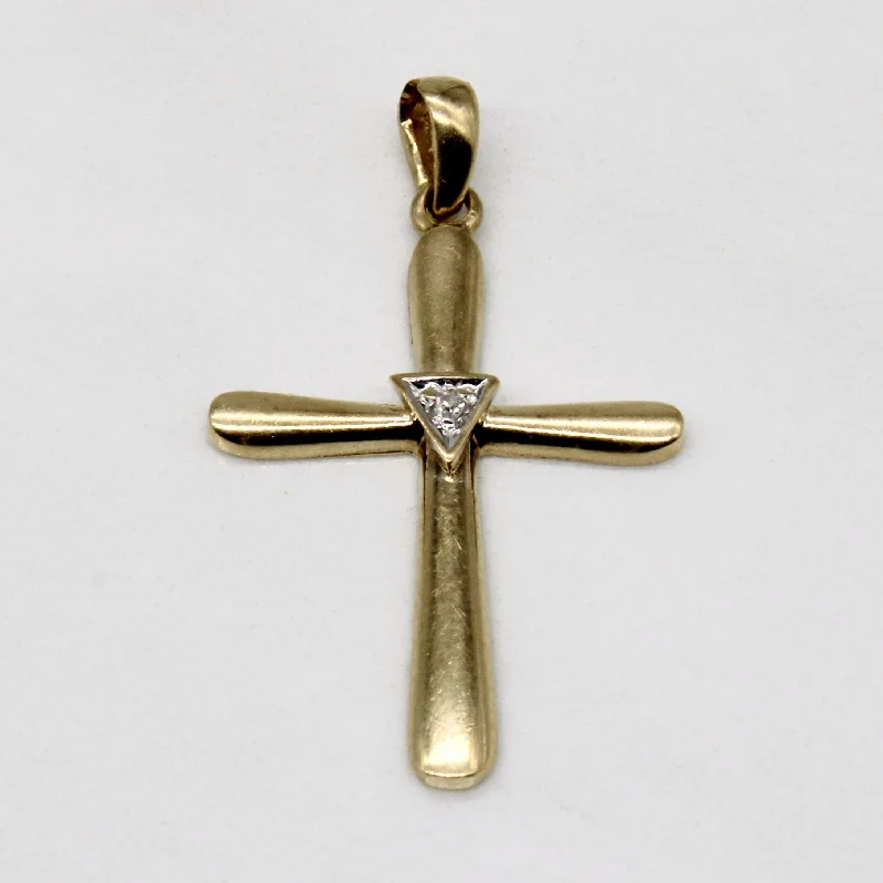 Diamond Cross Pendant | 0.01ct |