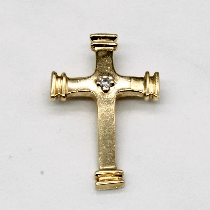 Diamond Cross Pendant | 0.01ct |