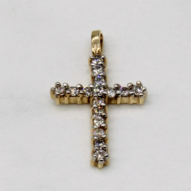 real diamond eternity band Diamond Cross Pendant | 0.16ctw |