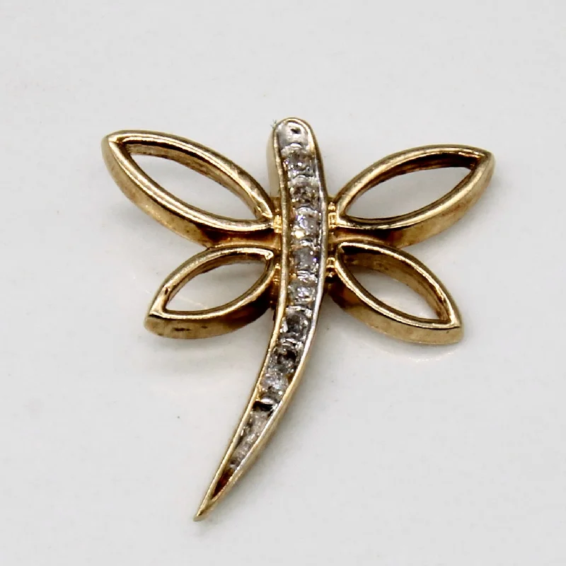 genuine amber pendant necklace Diamond Dragonfly Pendant | 0.04ctw |