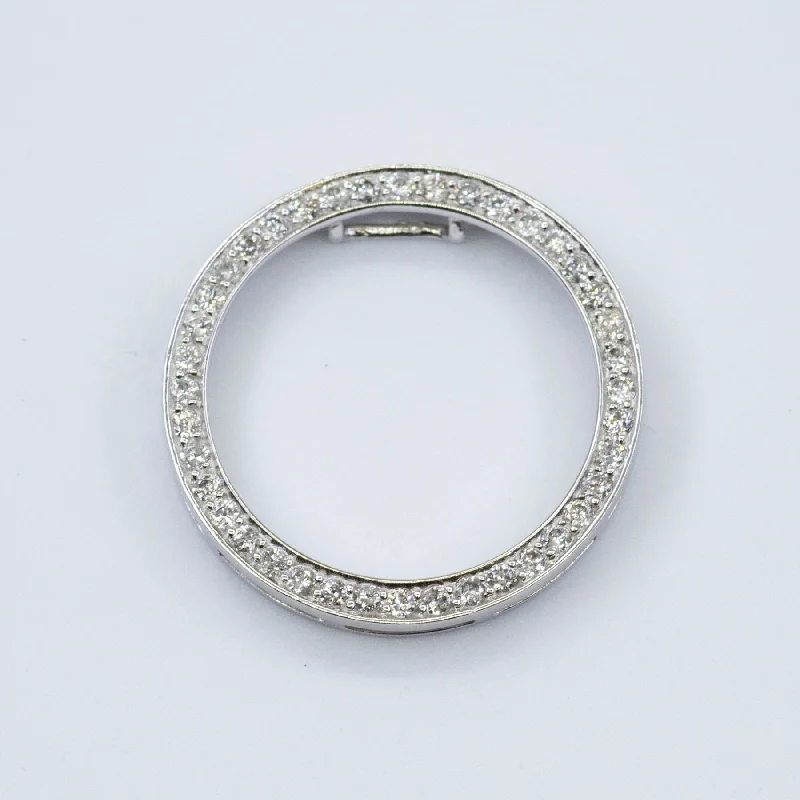 genuine ruby ring women Diamond Eternity White Gold Pendant | 0.50ctw |