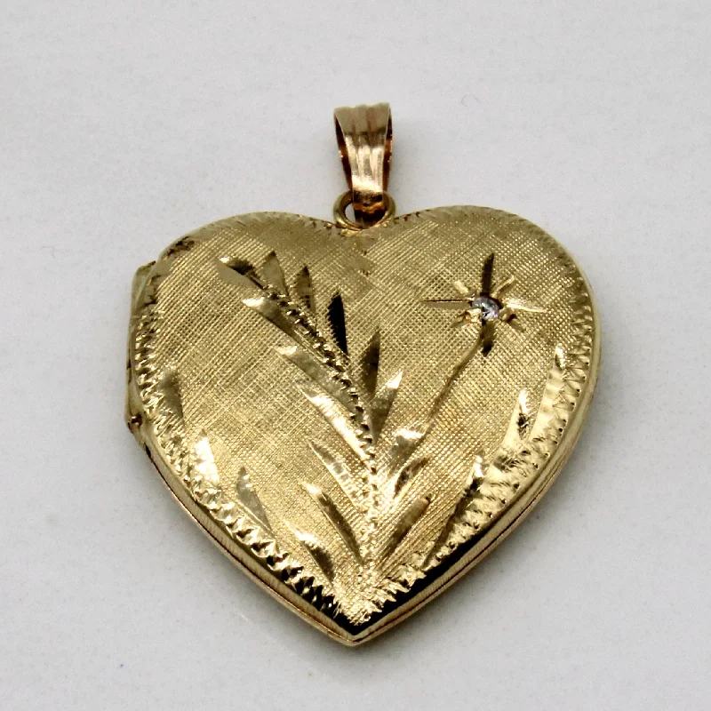 rose gold snake chain bracelet Diamond Heart Locket | 0.01ct |