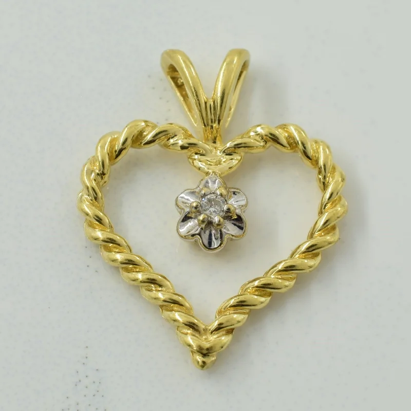 unique diamond stud earrings Diamond Heart Pendant | 0.01ct |