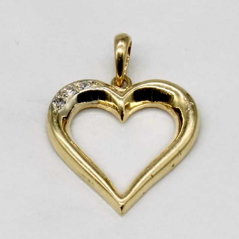 gemstone stacking rings colorful Diamond Heart Pendant | 0.02ctw |