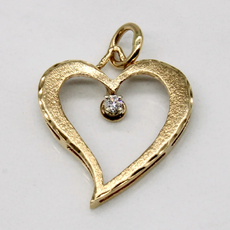 Diamond Heart Pendant | 0.03ct |