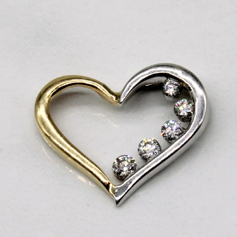 simple crystal pendant necklace Diamond Heart Pendant | 0.21ctw |