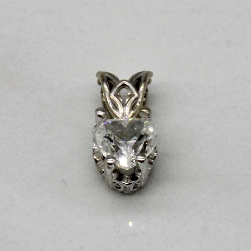 personalized name ring Heart Cut Diamond Pendant | 0.43ct |
