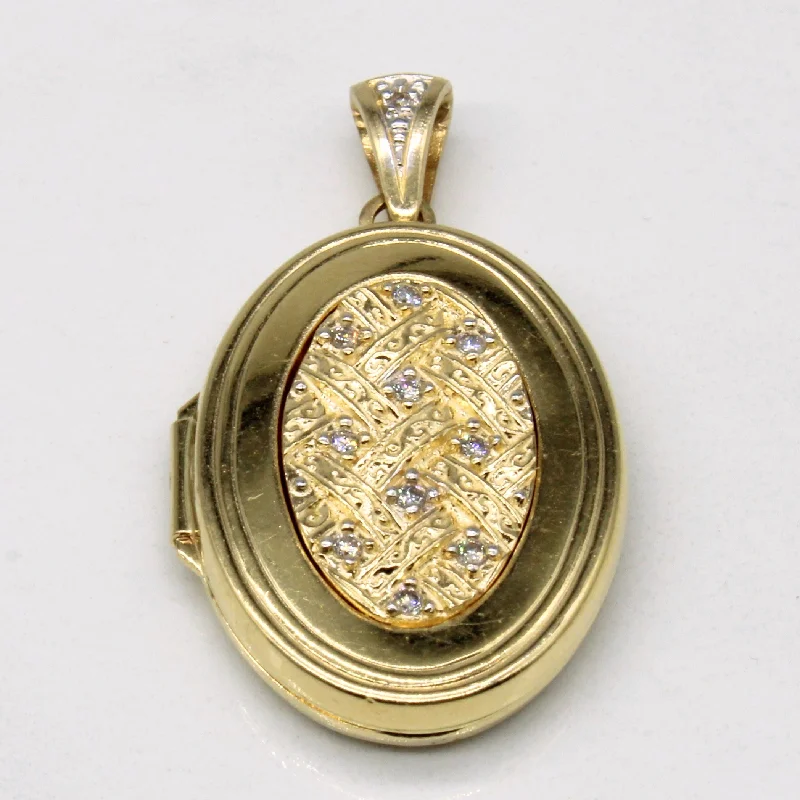 personalized ring with name Diamond Locket | 0.10ctw |
