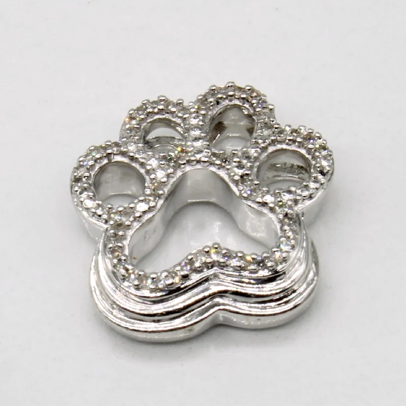 Celtic knot wedding band Diamond Paw Pendant | 0.12ctw |