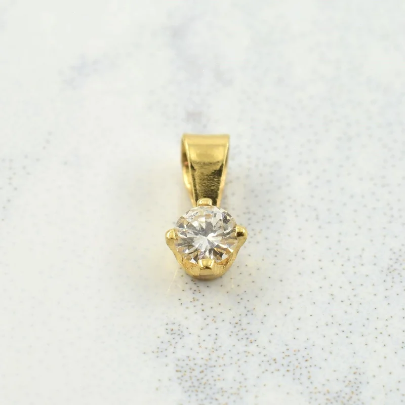 Single Stone Diamond Pendant | 0.08ct |