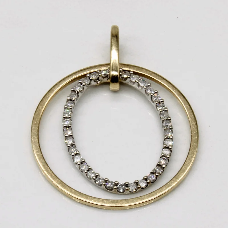 raw amethyst ring silver Diamond Pendant | 0.15ctw |