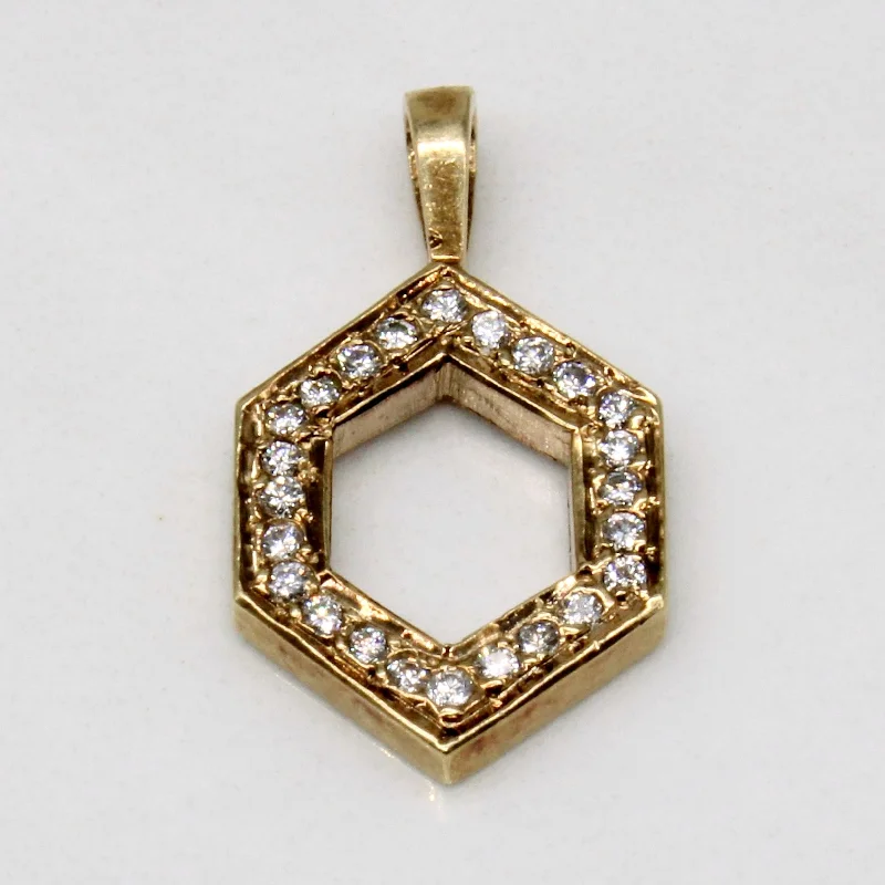 Hexagonal Diamond Pendant | 0.15ctw |