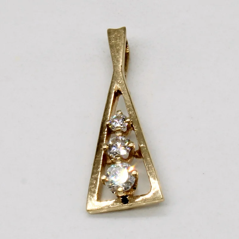 heart-shaped promise ring sterling silver Diamond Pendant | 0.20ctw |