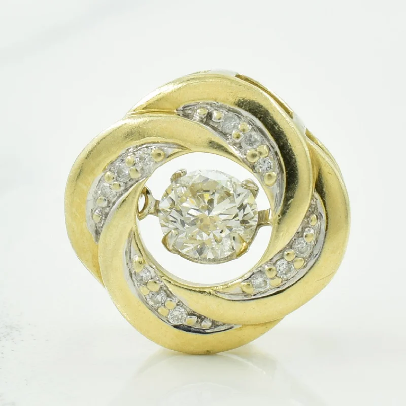 opal gemstone halo ring Diamond Pendant | 0.27ctw |