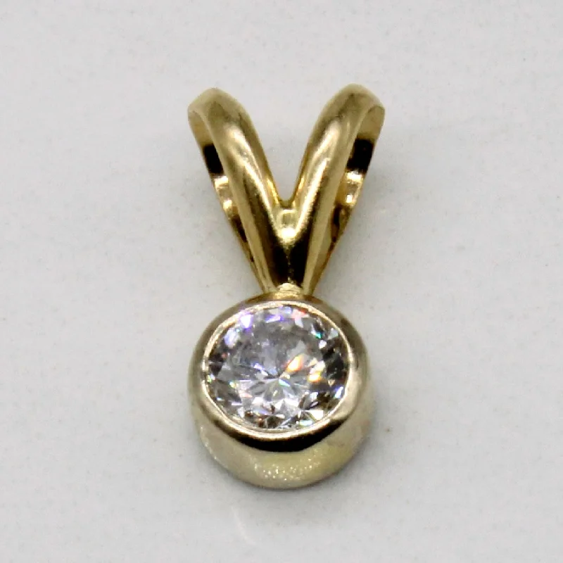 Solitaire Diamond Pendant | 0.28ct |