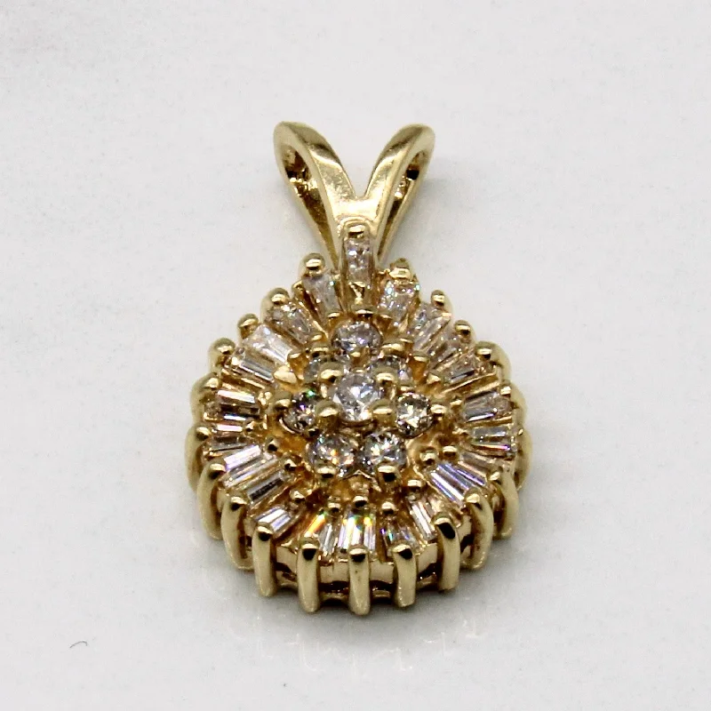 dainty pearl and diamond ring Diamond Cluster Pendant | 0.45ctw |
