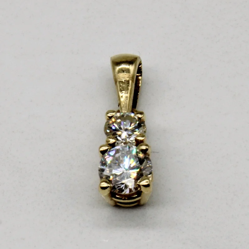 simple sapphire wedding band Diamond Pendant | 0.63ctw |