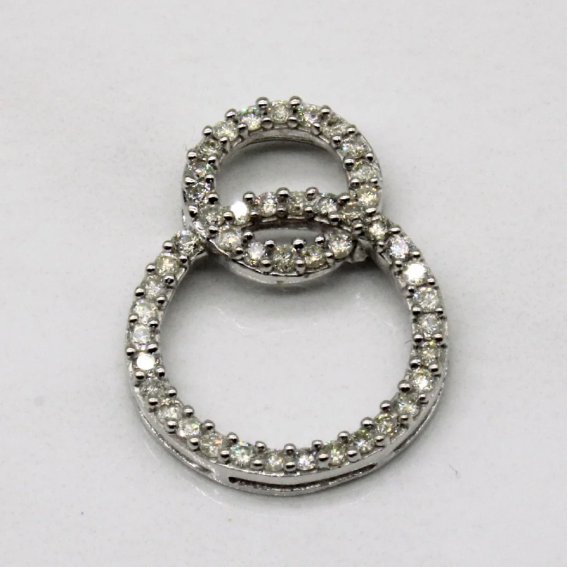 cute cat charm bracelet Diamond Wreath Pendant | 0.46ctw |