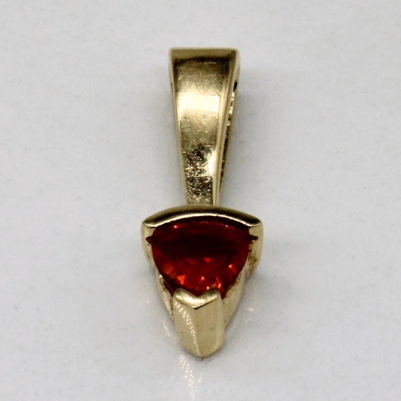 handcrafted opal inlay ring Fire Opal Pendant | 0.23ct |