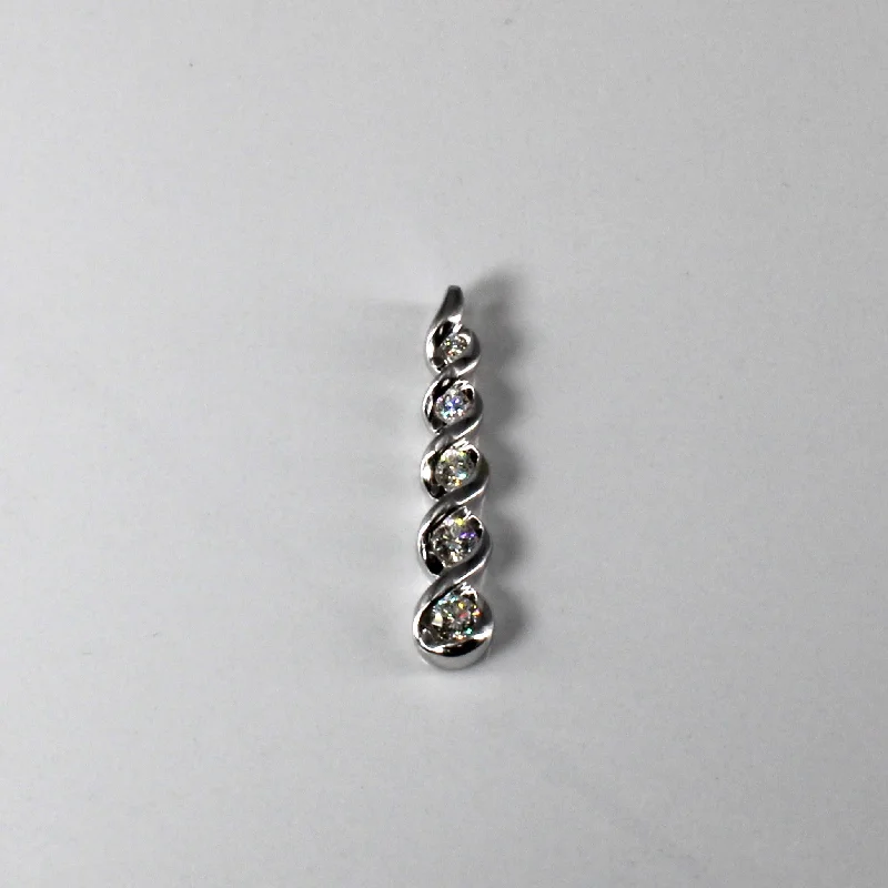 evil eye protection bracelet Five Stone Journey Diamond Pendant | 0.41ctw |