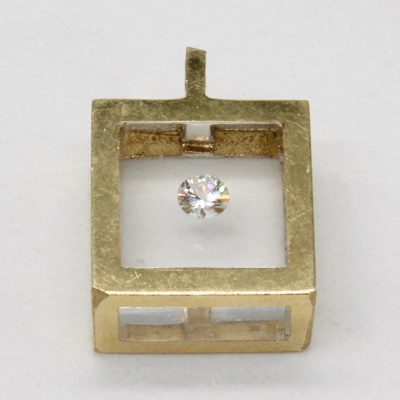 Floating Diamond & Resin Pendant | 0.10ct |