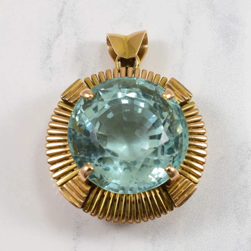 vintage locket necklace gold Large Round Paste Pendant | 70.00ct |