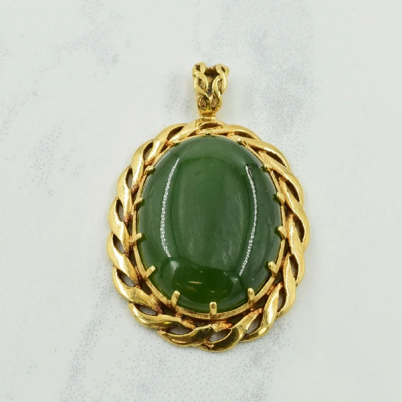 dainty rose gold chain bracelet Nephrite Pendant | 12.00ct |