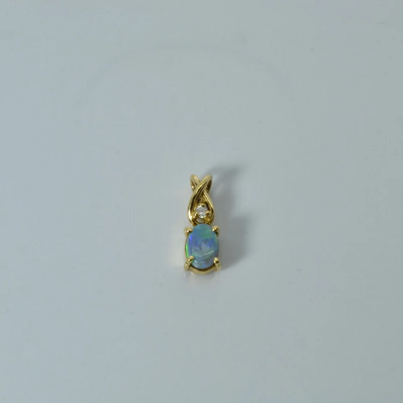 sapphire engagement ring halo Opal & Diamond Drop Pendant | 0.50ct | 0.02ct |