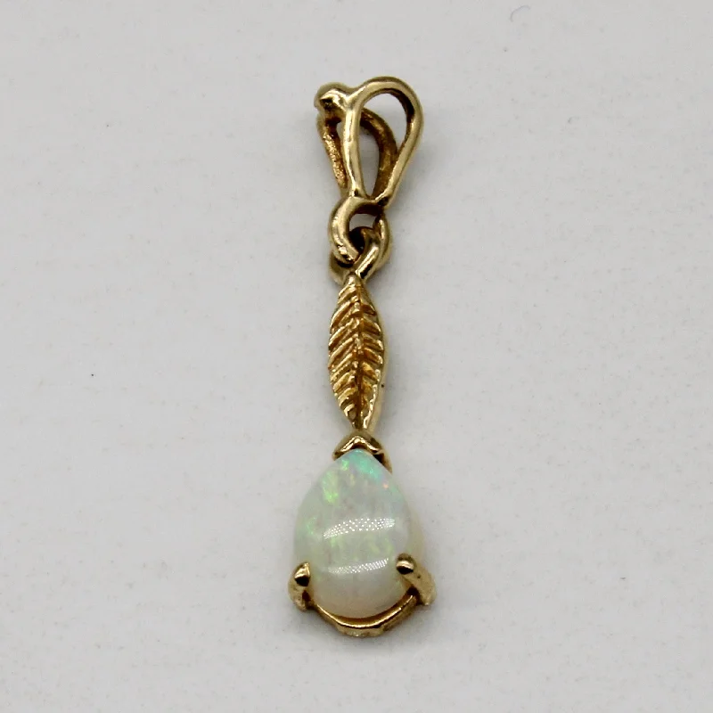 adjustable rope bracelet handmade Opal Drop Pendant | 0.40ct |