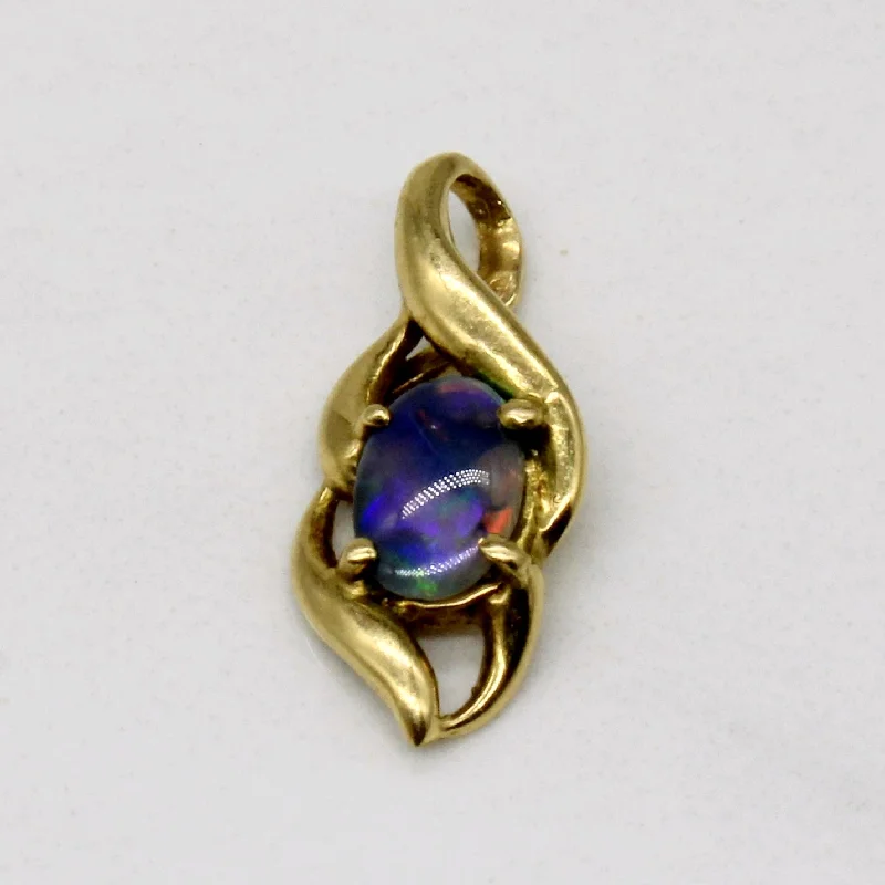 vintage gold engagement ring Opal Pendant | 0.27ct |